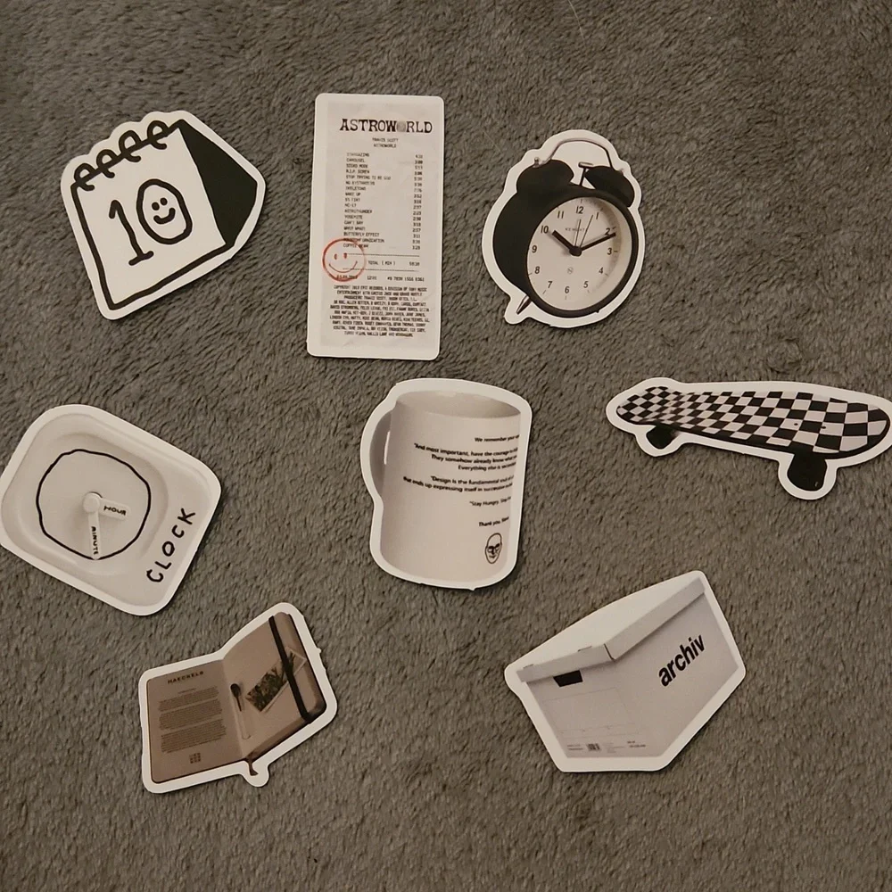 Black And White Aesthetic Stickers